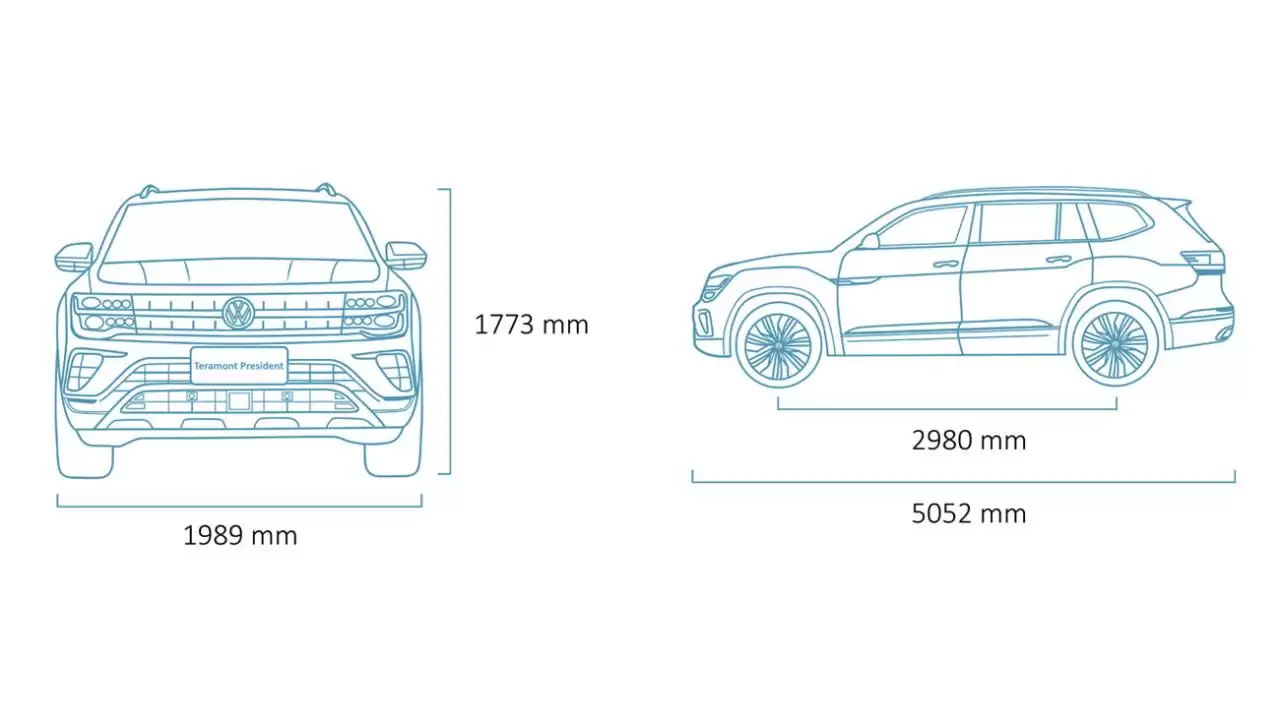 VW Teramont President Vip &#8211; Màu Xanh